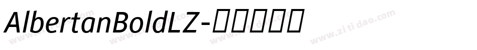 AlbertanBoldLZ字体转换