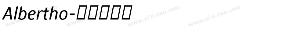 Albertho字体转换