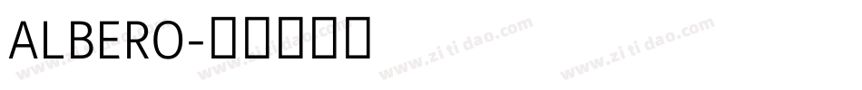 ALBERO字体转换