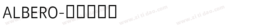 ALBERO字体转换
