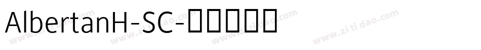 AlbertanH-SC字体转换