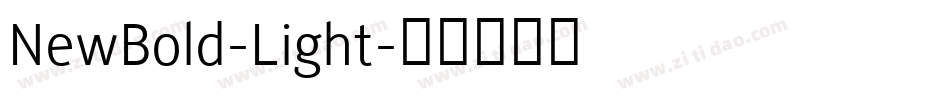 NewBold-Light字体转换