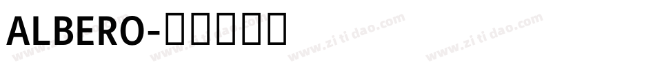 ALBERO字体转换