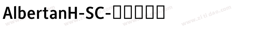 AlbertanH-SC字体转换