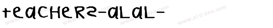 Teachers-ALaL字体转换