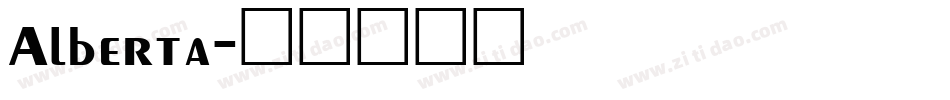 Alberta字体转换