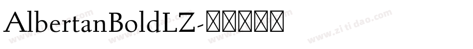 AlbertanBoldLZ字体转换