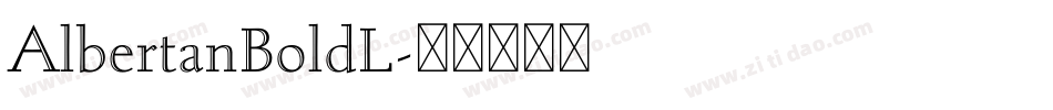 AlbertanBoldL字体转换