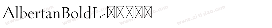 AlbertanBoldL字体转换