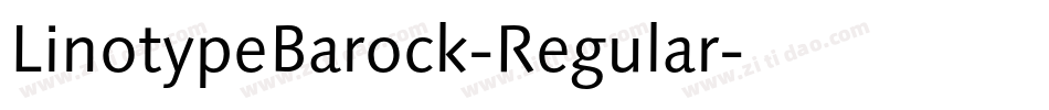 LinotypeBarock-Regular字体转换