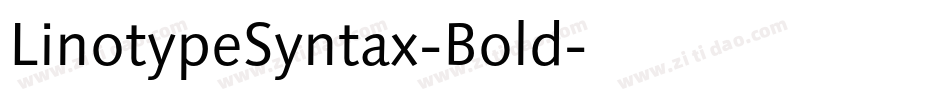 LinotypeSyntax-Bold字体转换