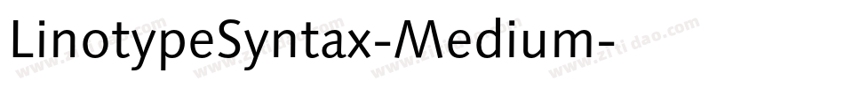 LinotypeSyntax-Medium字体转换