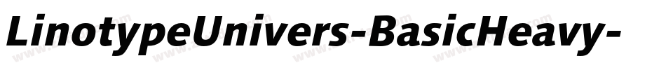LinotypeUnivers-BasicHeavy字体转换