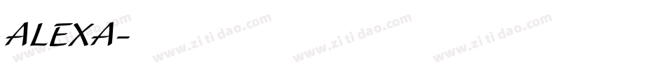ALEXA字体转换