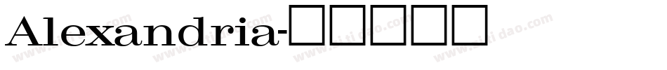 Alexandria字体转换