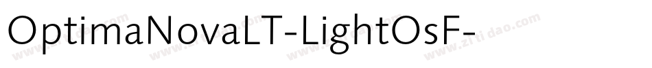 OptimaNovaLT-LightOsF字体转换