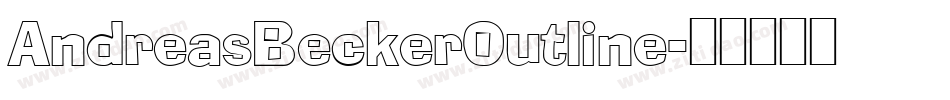 AndreasBeckerOutline字体转换