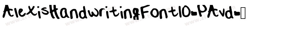 AlexisHandwritingFont10-PAvd字体转换