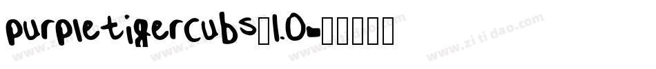 purpletigercubs_1.0字体转换