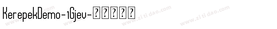 KerepekDemo-1Gjev字体转换