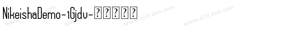 NikeishaDemo-1Gjdv字体转换