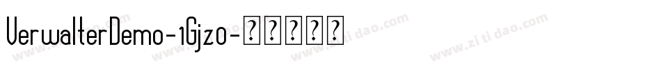 VerwalterDemo-1Gjz0字体转换