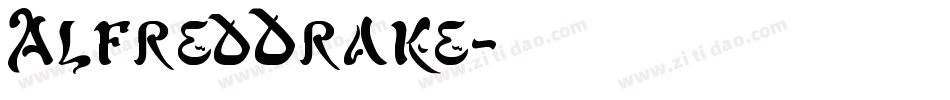 AlfredDrake字体转换