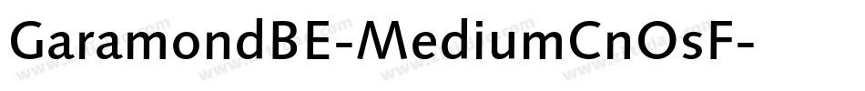 GaramondBE-MediumCnOsF字体转换