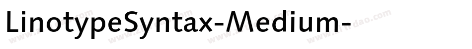 LinotypeSyntax-Medium字体转换