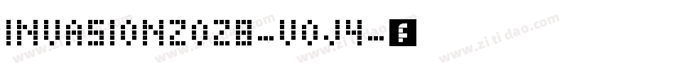 Invasion2028-v0J4字体转换
