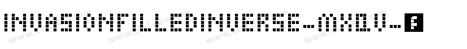 InvasionFilledInverse-Mxqv字体转换