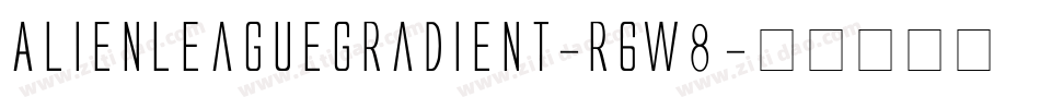 AlienLeagueGradient-r6W8字体转换
