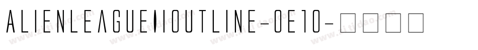 AlienLeagueIiOutline-0e1o字体转换