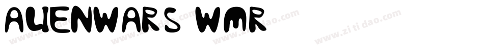 AlienWars-wMR6字体转换