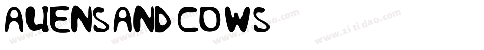 aliensandcows字体转换
