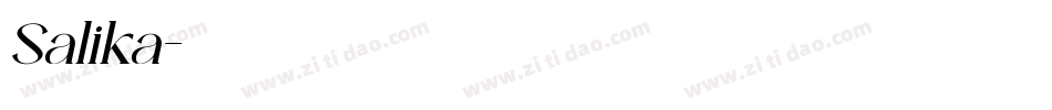 Salika字体转换