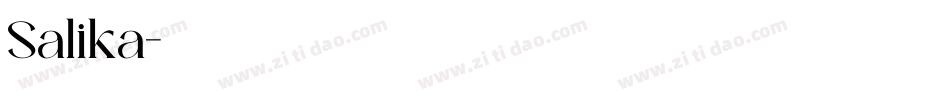 Salika字体转换