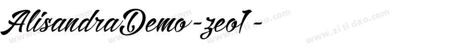 AlisandraDemo-zeo1字体转换
