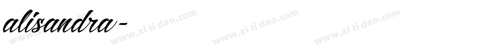alisandra字体转换