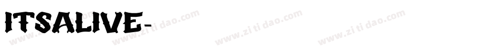 itsalive字体转换