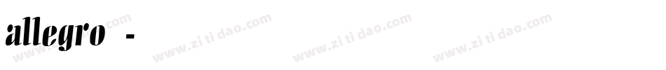 allegro字库字体转换