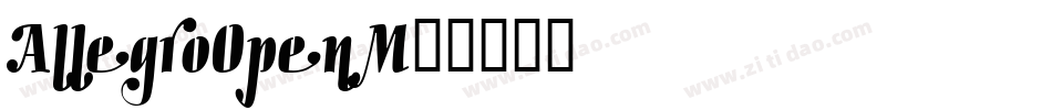 AllegroOpen字体转换