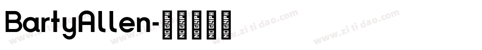 BartyAllen字体转换