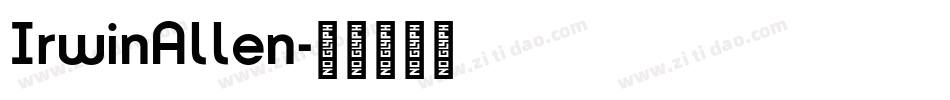 IrwinAllen字体转换
