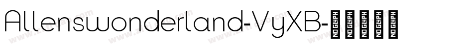Allenswonderland-VyXB字体转换