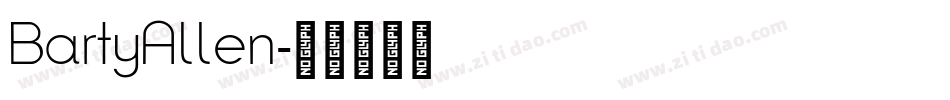 BartyAllen字体转换