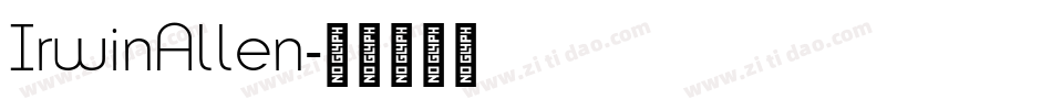 IrwinAllen字体转换