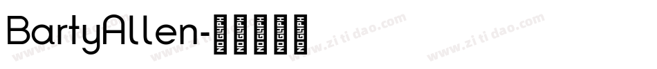 BartyAllen字体转换