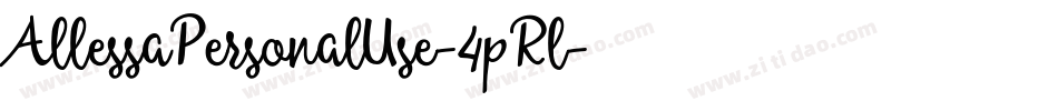 AllessaPersonalUse-4pRl字体转换