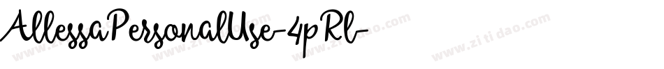 AllessaPersonalUse-4pRl字体转换